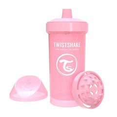 Чашка-непроливайка Twistshake 360 мл Светло-розовая