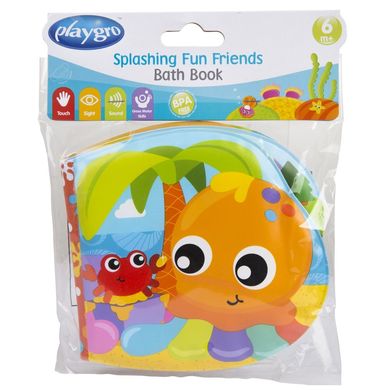 Книжка-разбрызгиватель Playgro Веселые друзья, 69720, Разноцветный