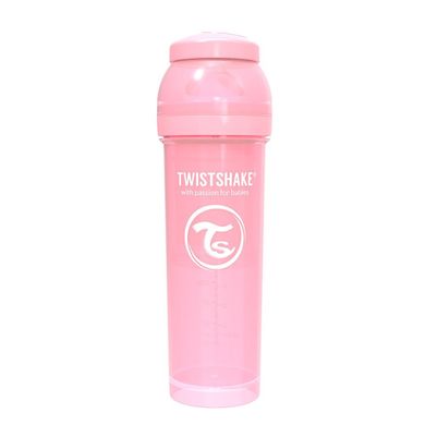Бутылочка антиколиковая Twistshake 330 мл Светло-розовая