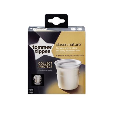 Контейнери для зберігання грудного молока Tommee Tippee (4 шт)