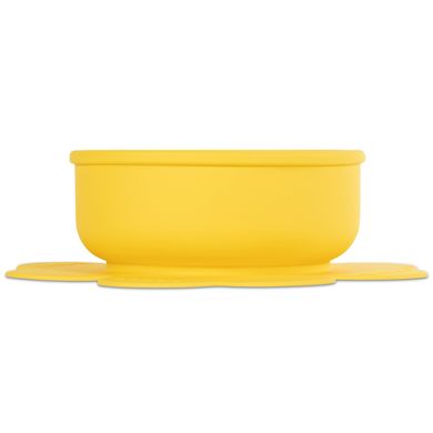 Тарелка силиконовая глубокая – желтая (6+ мес)
