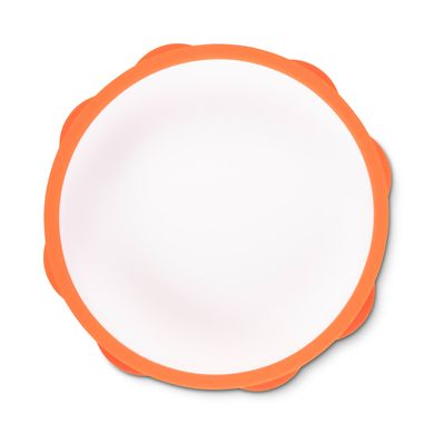 Тарілочка силіконова - помаранчева (6+ міс)