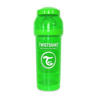 Пляшечка антиколікова 260 мл Twistshake Зелена
