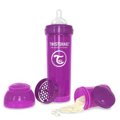 Бутылочка антиколиковая Twistshake 330 мл Фиолетовая