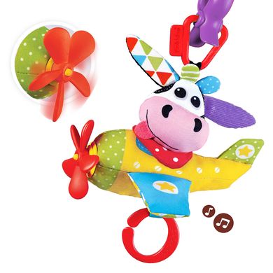 Музична іграшка-підвіска Yookidoo Пілот Корівка