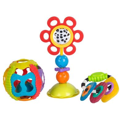 Подарочный набор погремушек-прорезывателей Playgro, 71033, Разноцветный