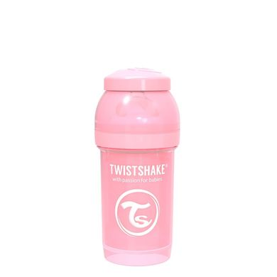 Пляшечка антиколікова Twistshake 180 мл Світло-рожева