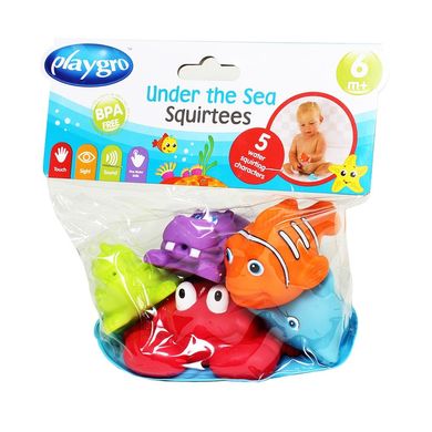 Игрушки для ванной Playgro брызгалки Морские обитатели, 15411, Разноцветный